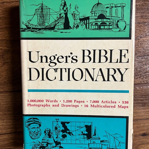 Ungers Bible Dictionary Other - Ungers’s Bible Dictionary • Vintage • 1967 • HC Book W/ DJ • Moody Bible